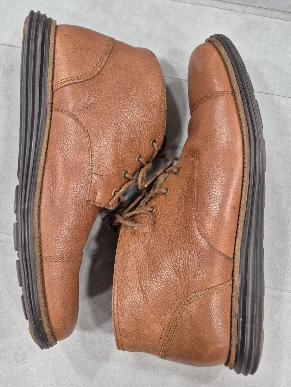 Cole Haan Original Grand Woodbury chukka boots men's 10.5M golden brown leather
